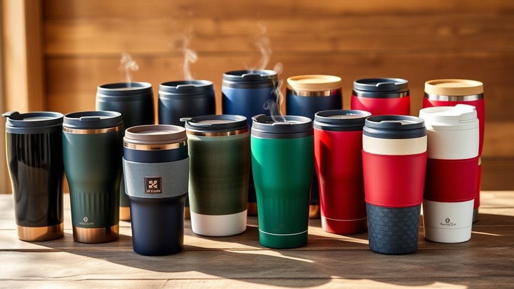 stylish ceramic mug travel