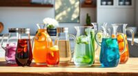 stylish glass tea pitchers