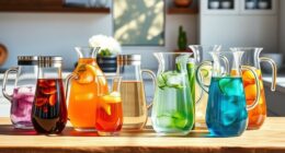 stylish glass tea pitchers
