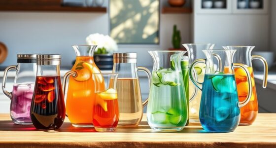 stylish glass tea pitchers