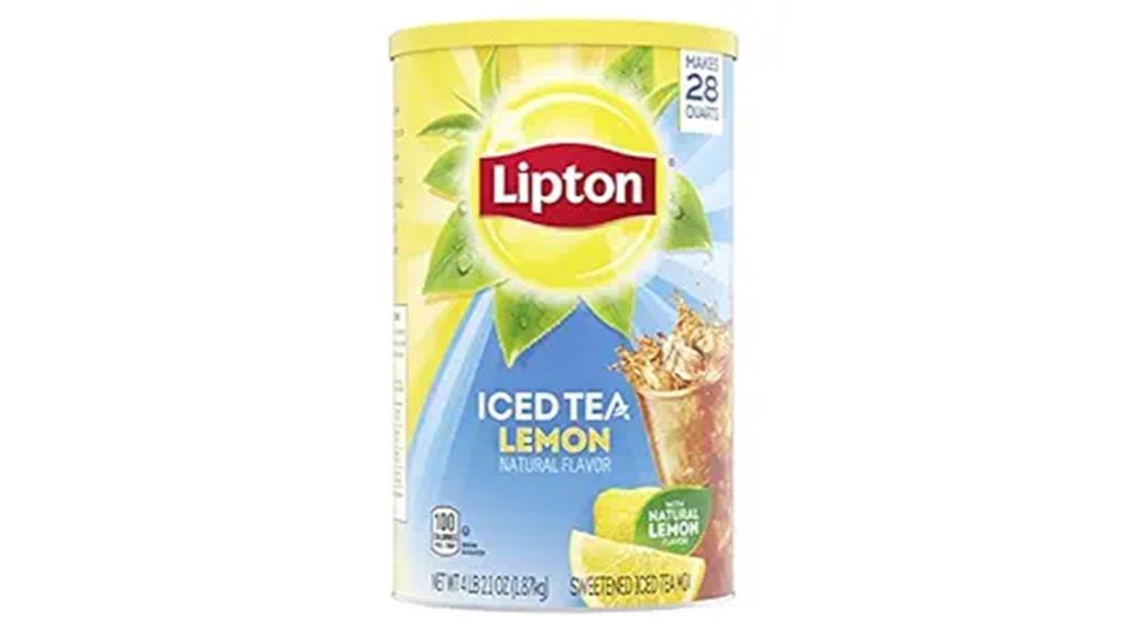 sweetened lemon iced tea