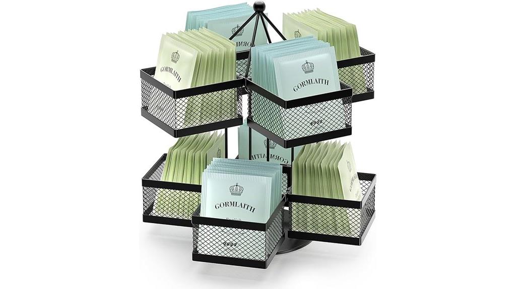 tea bag carousel organizer
