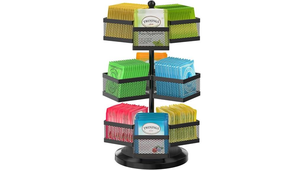 tea bag carousel organizer