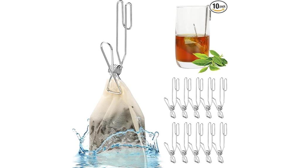 tea bag organizer hooks