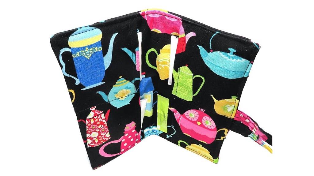 tea bag wallet with teapot