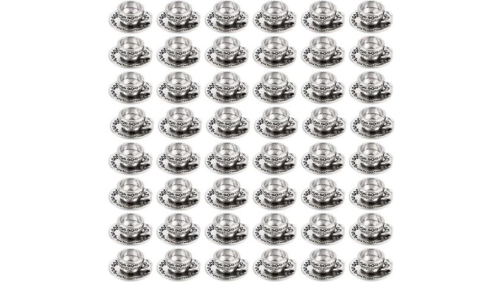 tea cup and teapot charms