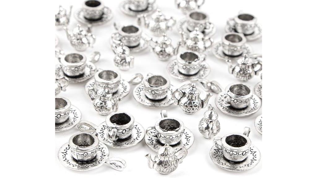tea cup charm pendants