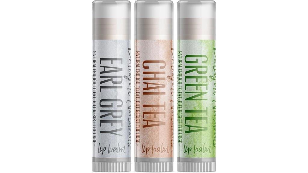 tea inspired lip balm set