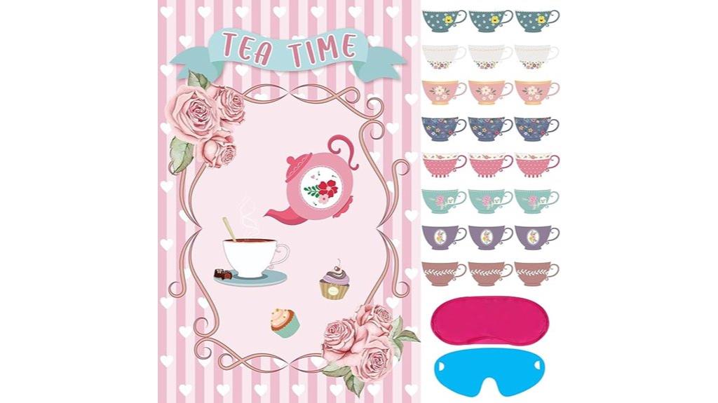 tea party sticker game