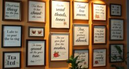 tea quotes wall art