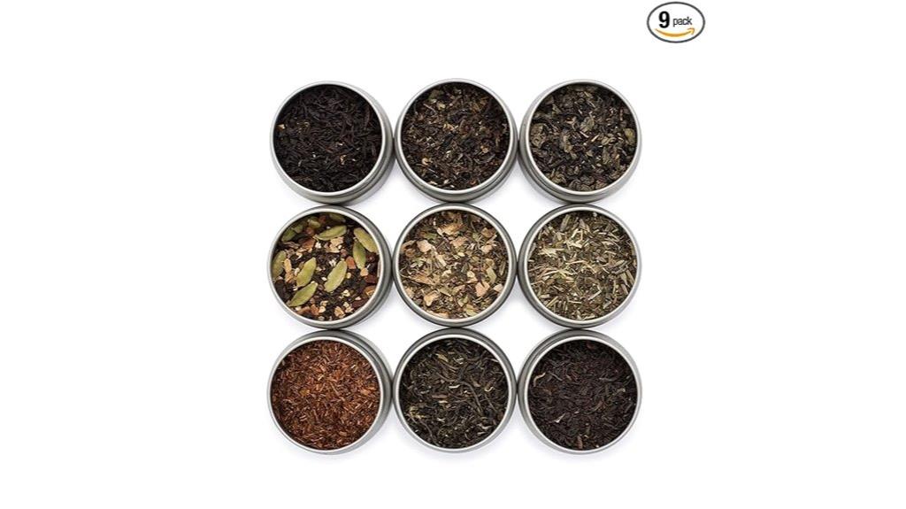 tea sampler with nine varieties