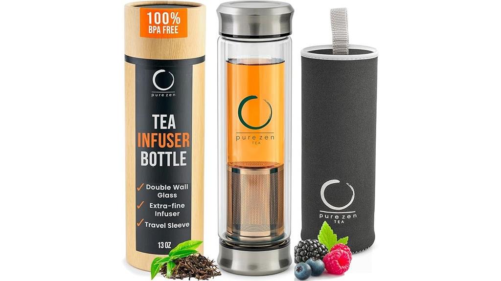 tea tumbler with infuser