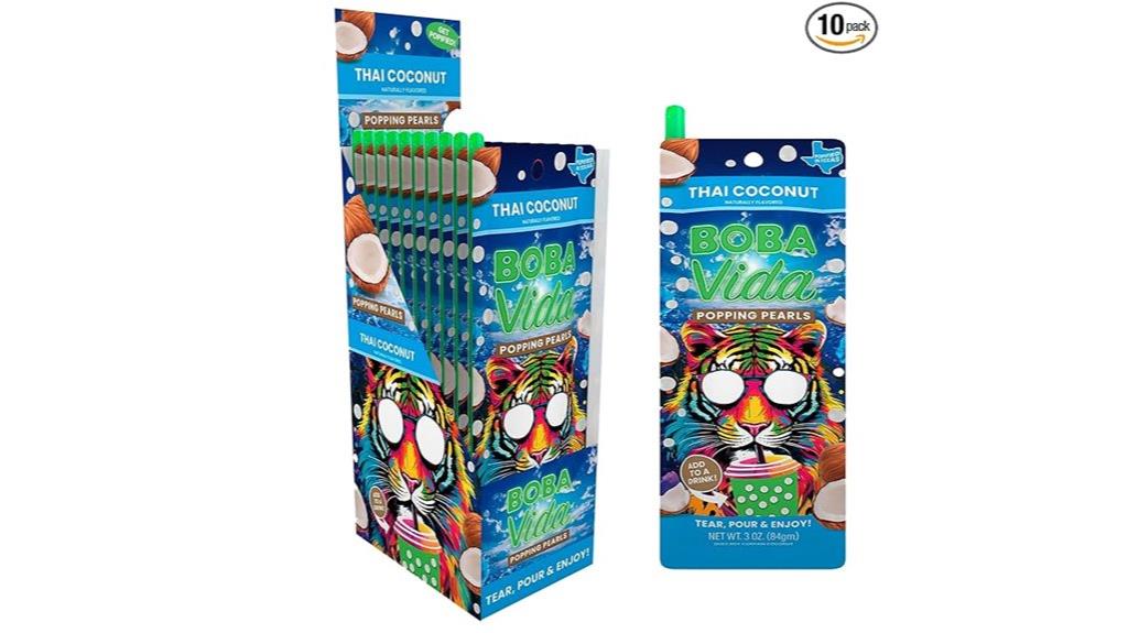 thai coconut boba pearls