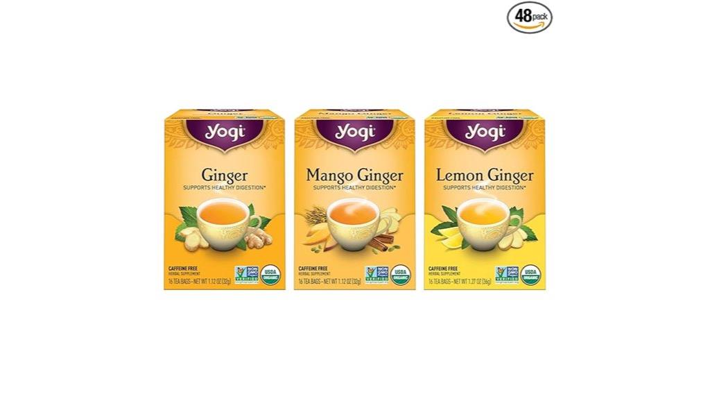 three pack ginger tea sampler