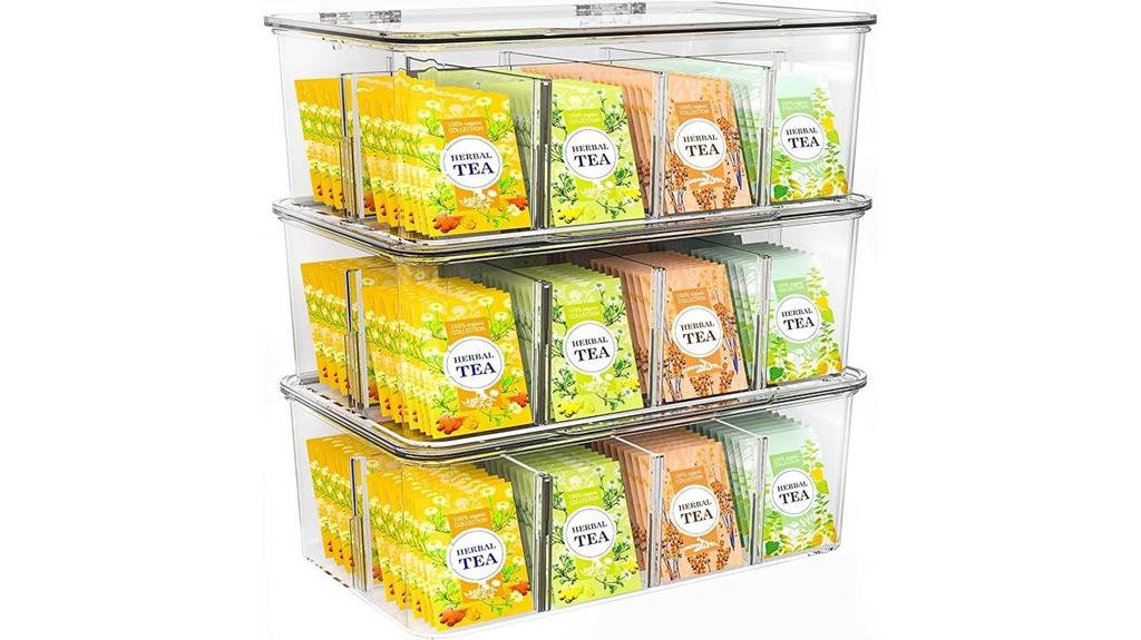 three pack pantry organizers