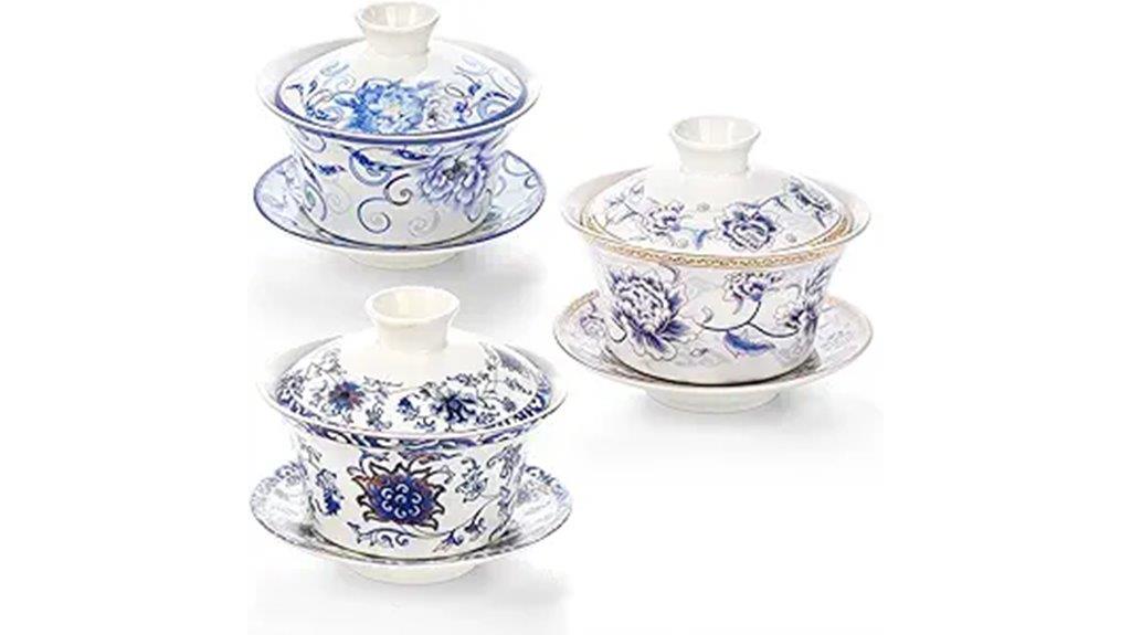 three piece tea set