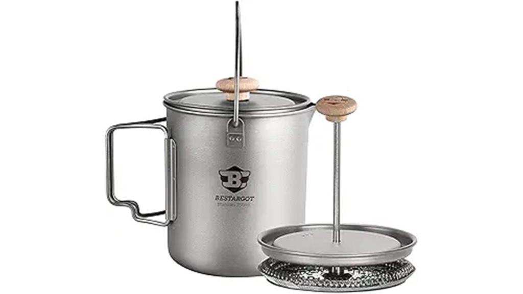 titanium 750ml portable french press