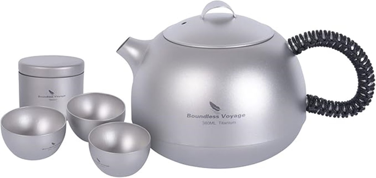 titanium kungfu teapot with filter