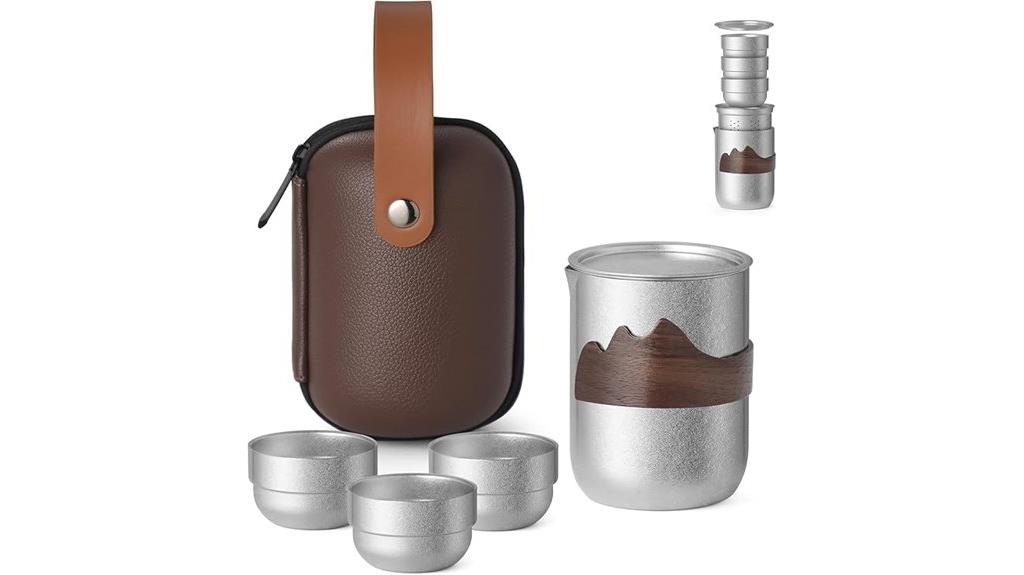 titanium tea infuser set