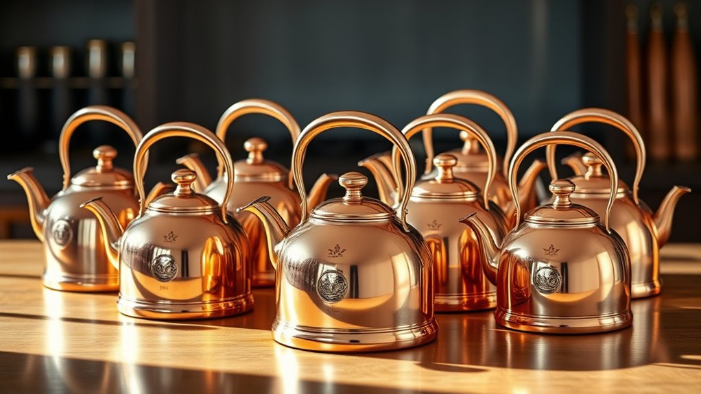 top copper tea kettles