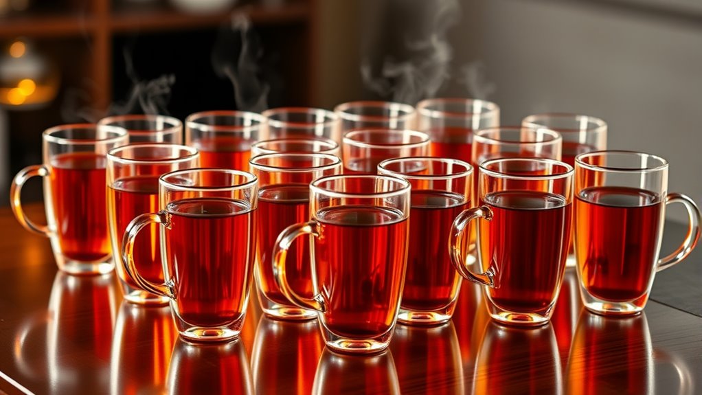 top double wall tea glasses