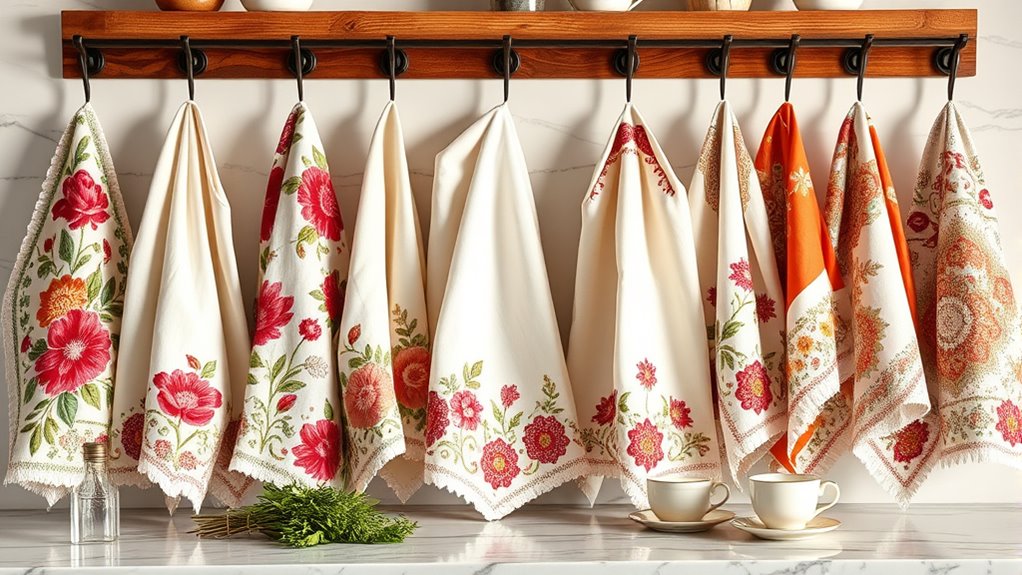top embroidered kitchen towels