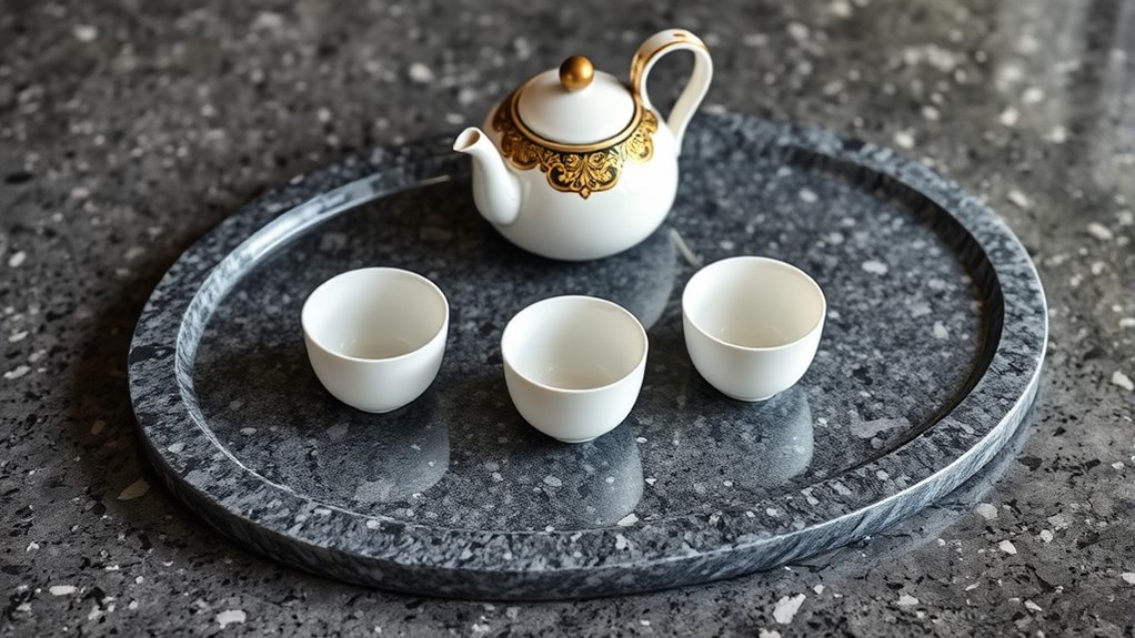 top granite tea platters