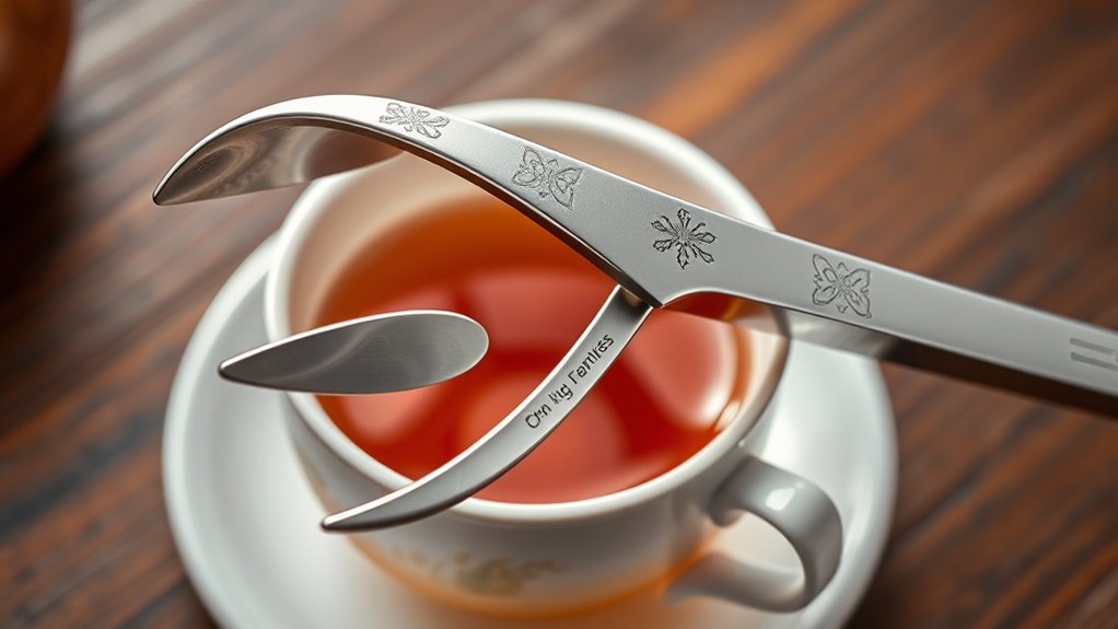 top stainless steel tea tongs