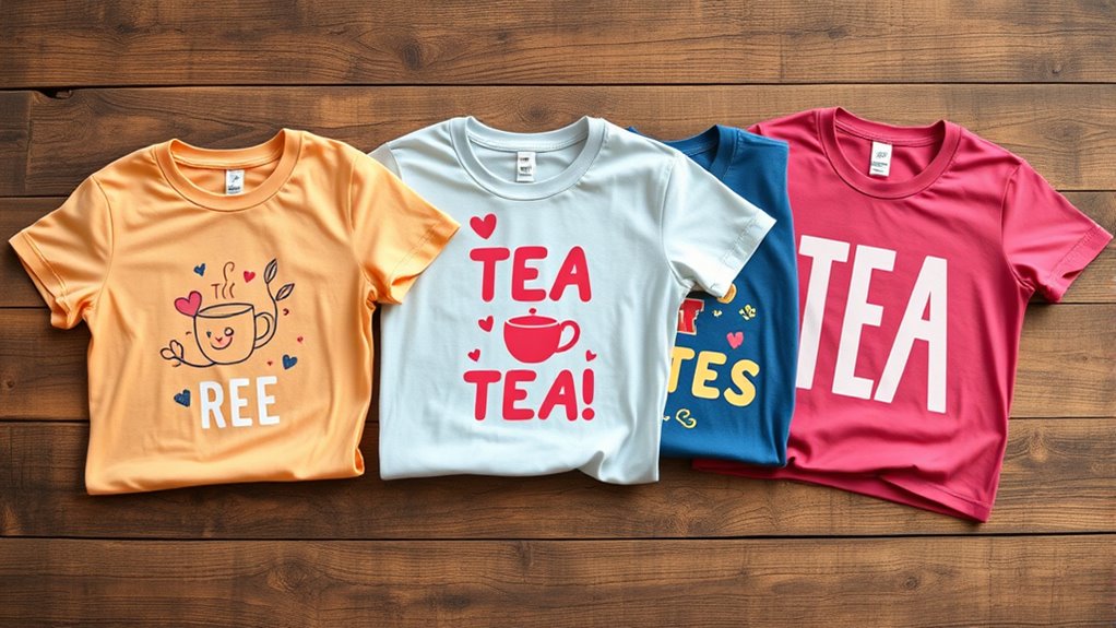 top tea graphic t shirt collection