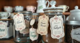 top tea label stickers