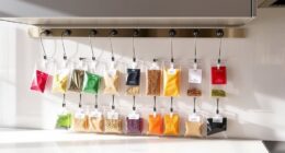 top wall mounted tea organizers