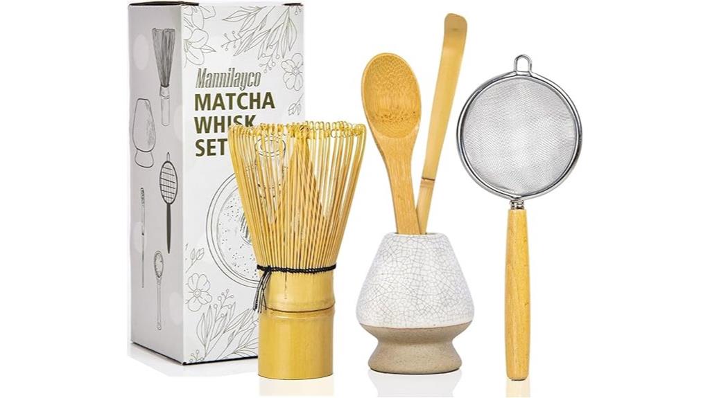 traditional bamboo matcha whisk