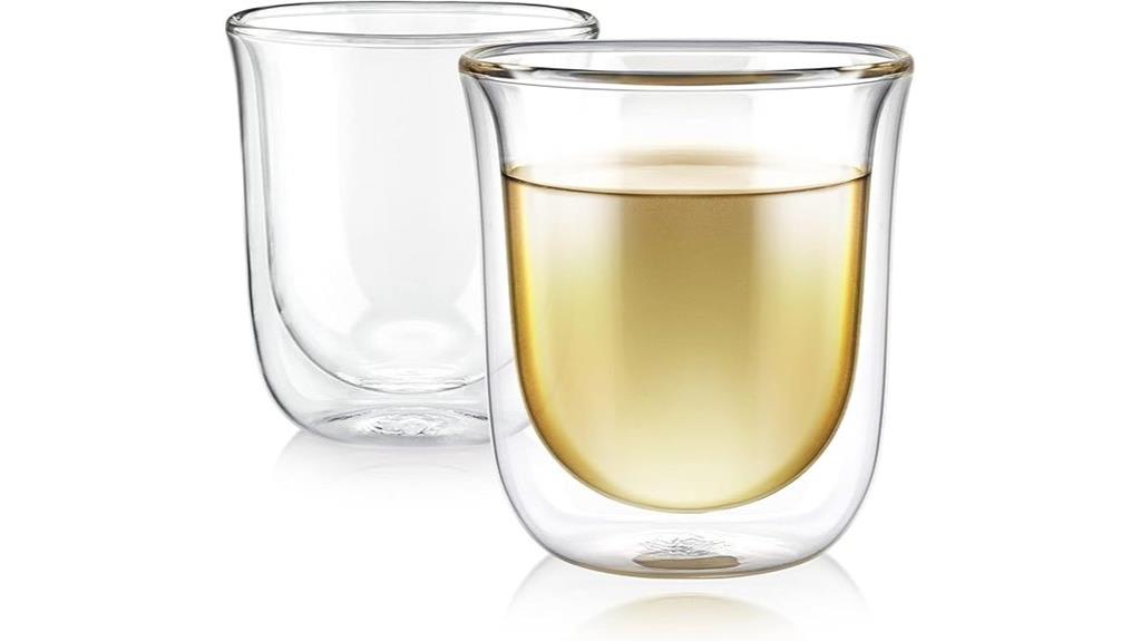 tulip shaped insulated glassware