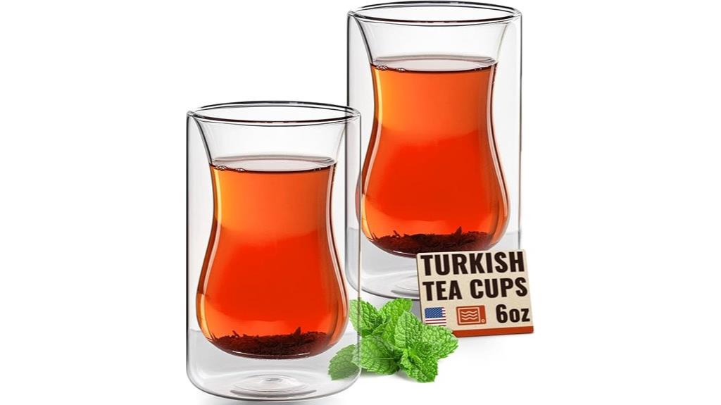 turkish tea cups pair