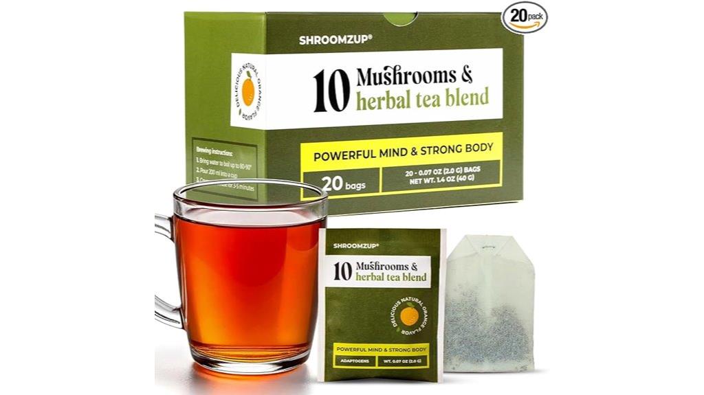 twenty herbal mushroom tea