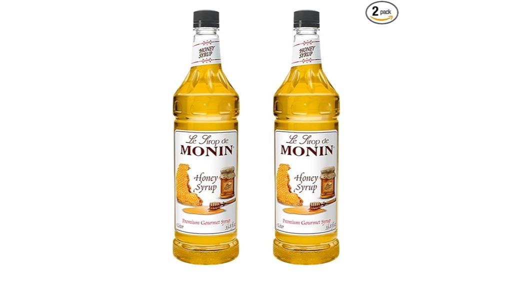 two bottles of honey