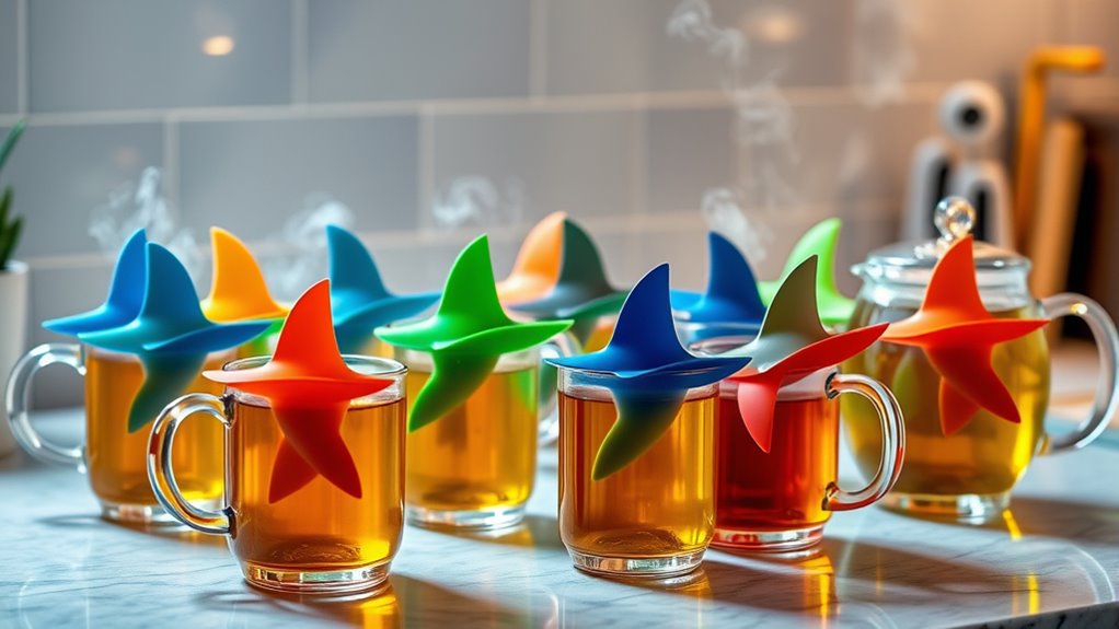 unique shark fin tea infusers