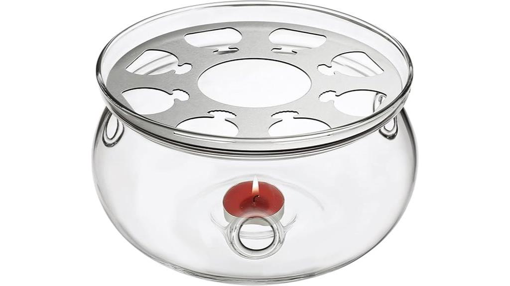 universal glass teapot warmer