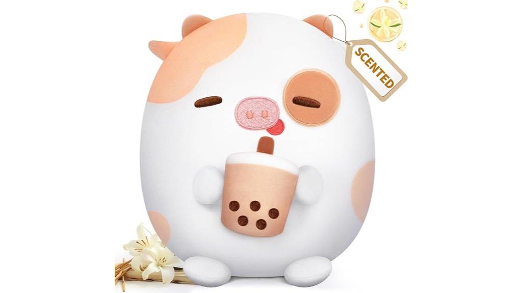 vanilla scented plush cow