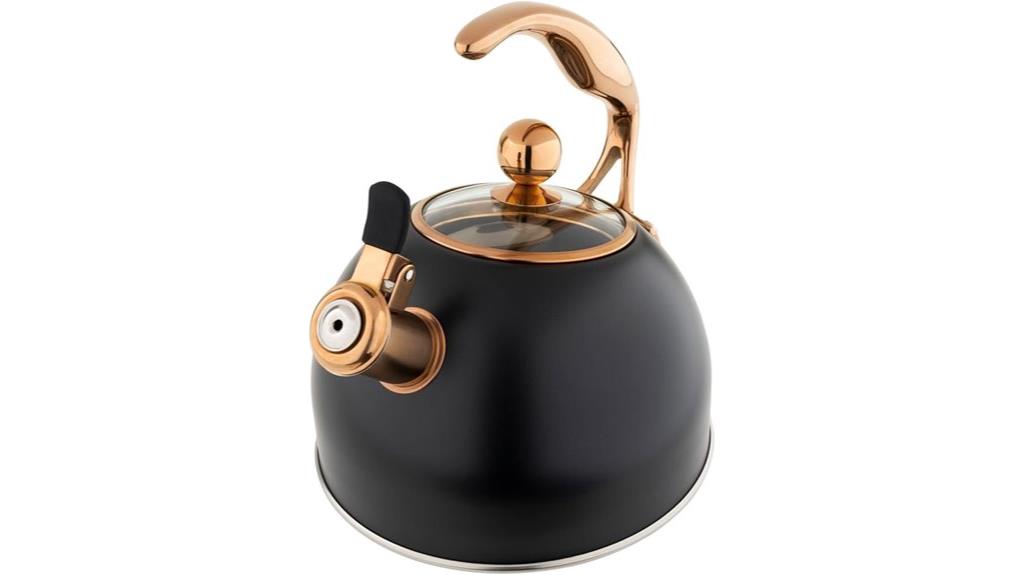 viking black copper kettle