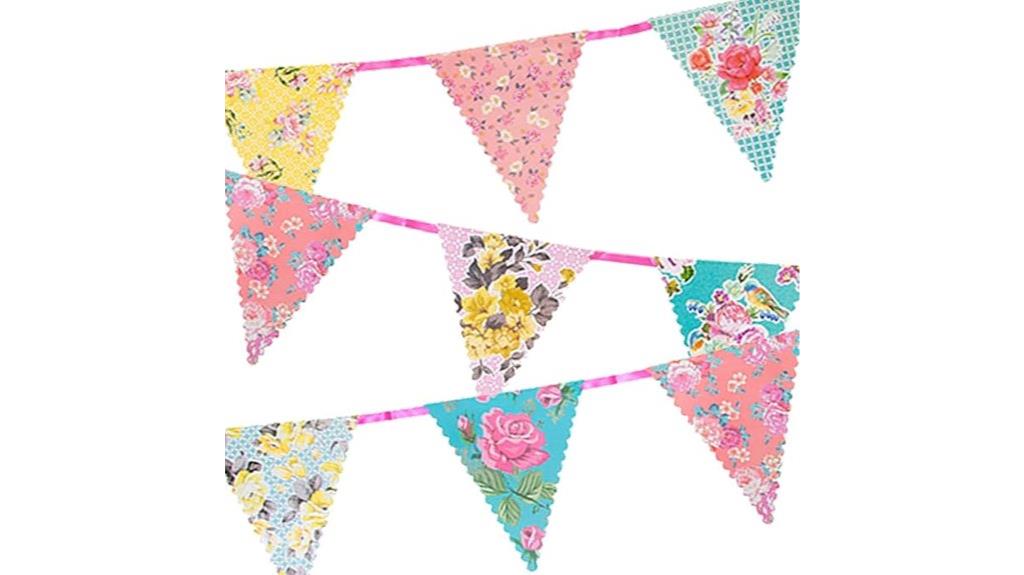 vintage floral bunting garland