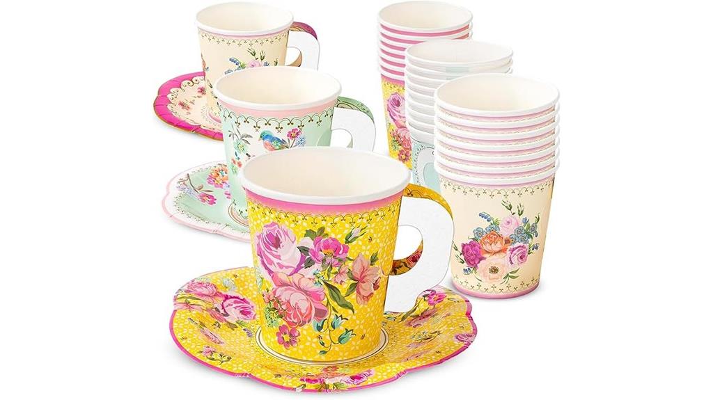 vintage floral tea set