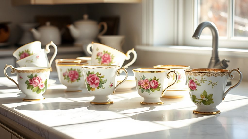 vintage floral teacup collections
