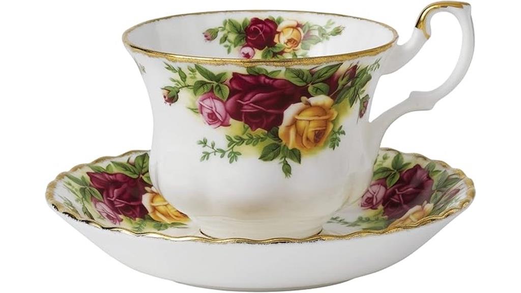 vintage floral teacup set