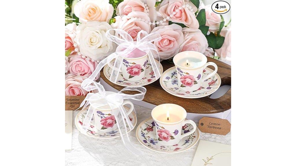 vintage tea candle set