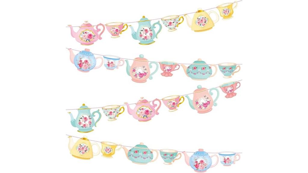 vintage tea party banners