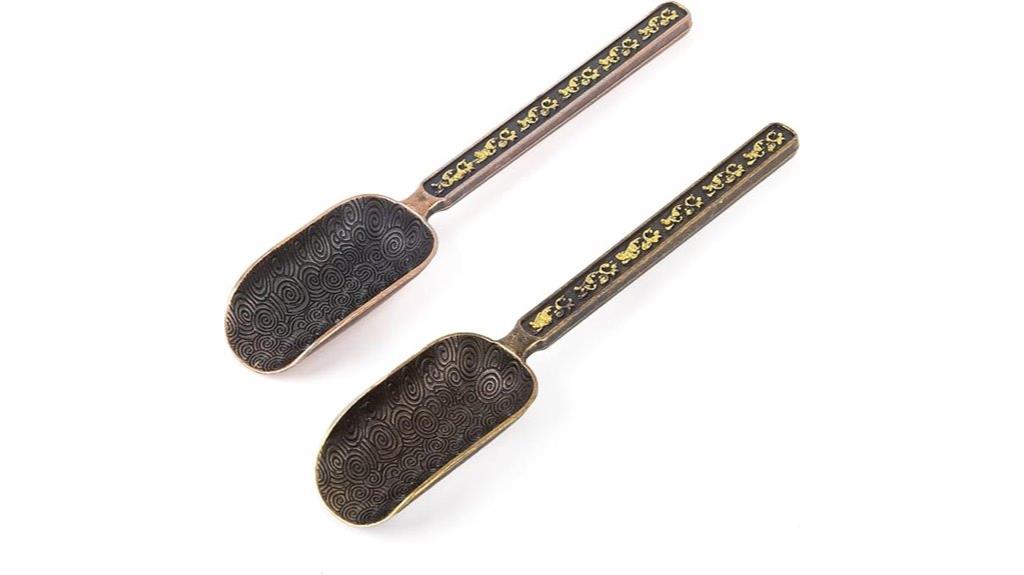 vintage tea scoop set
