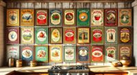 vintage tea tin poster collection