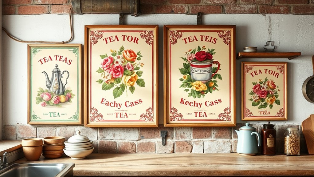 vintage tea tin poster considerations