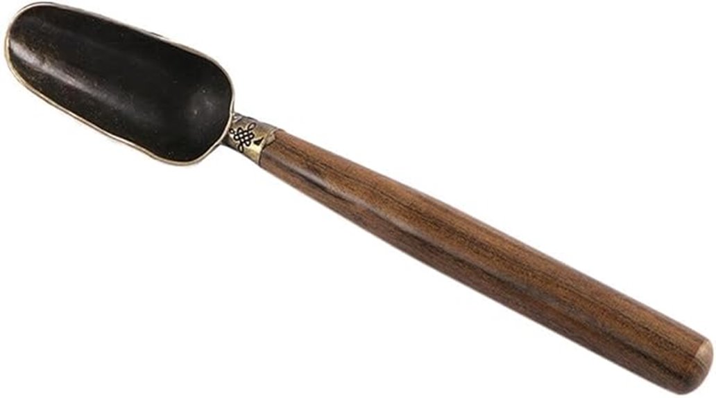 vintage wooden tea scoop